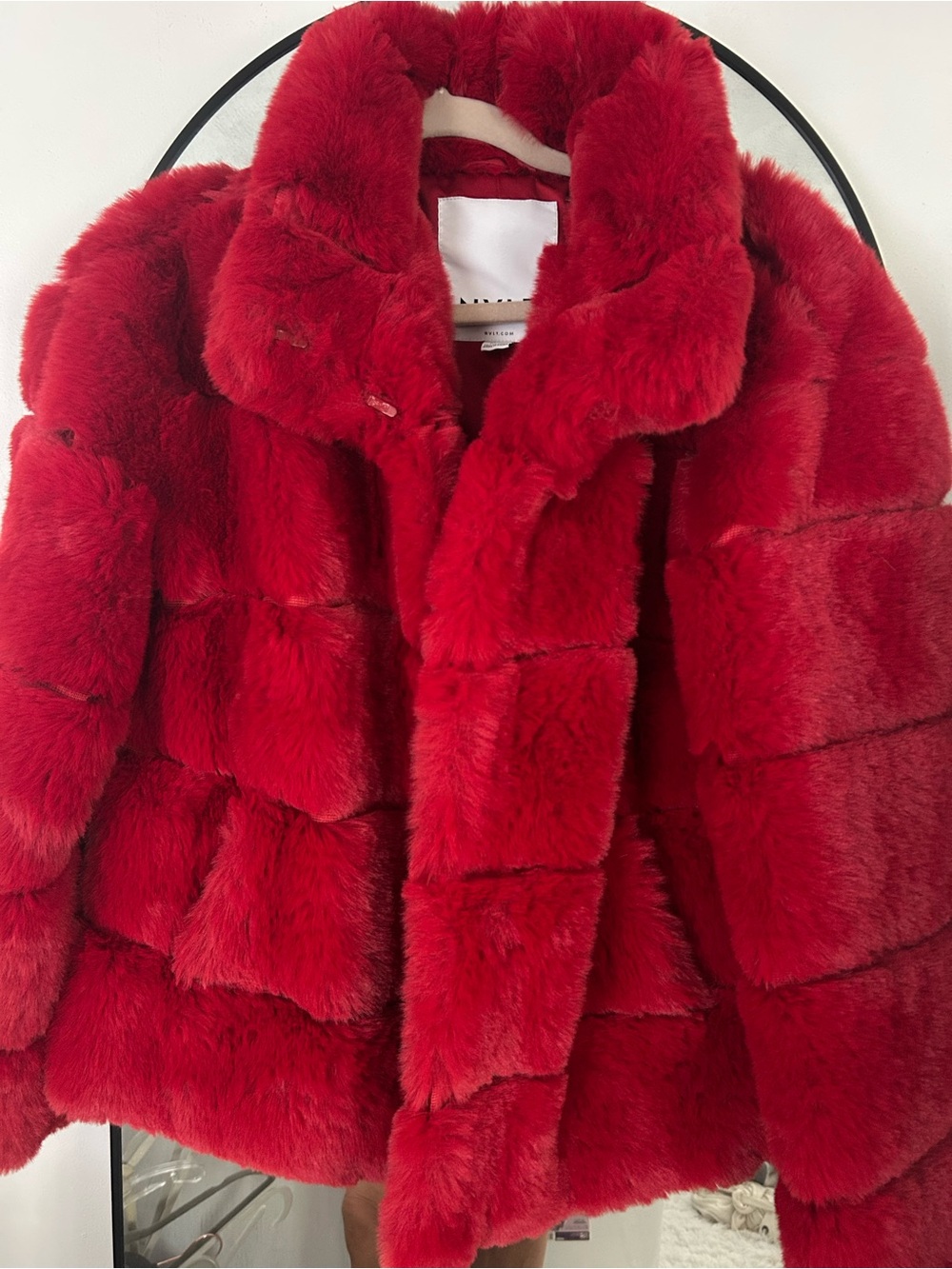 NVLT Red Plush Teddy Jacket